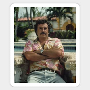 PABLO ESCOBAR SUMMER CHILL Sticker